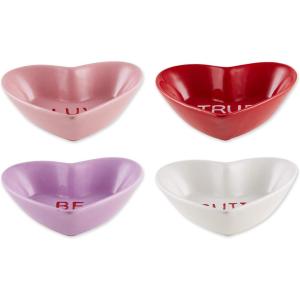 imageDII Valentines Day Ceramic Collection Candy Bowls Sweet Talk 4 Piece Candy Bowls Sweet Talk
