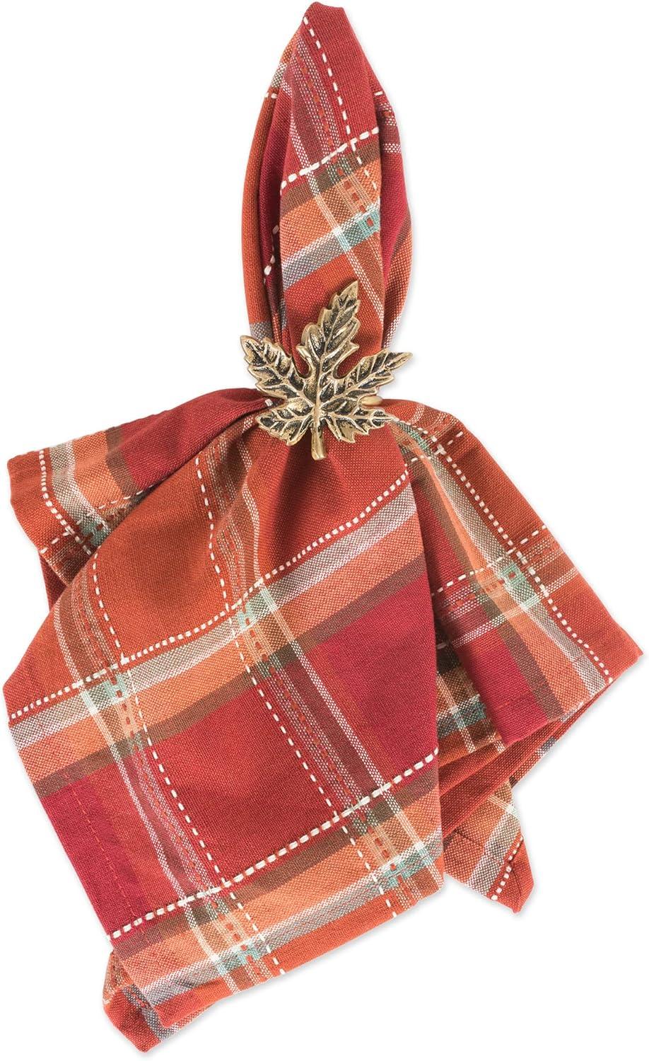 imageDII Autumn Pumpkin Spice Kitchen Collection FallThanksgiving Cotton Table Dcor Tablecloth 70quot Round Orange PlaidOrange Plaid
