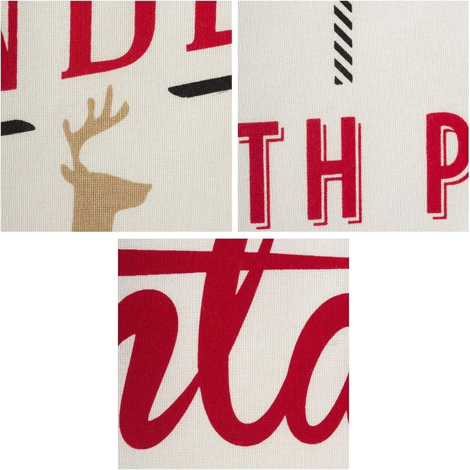 imageDII Christmas Fun Collection Printed Dishtowel Set 18x28 North Pole 3 PieceNorth Pole