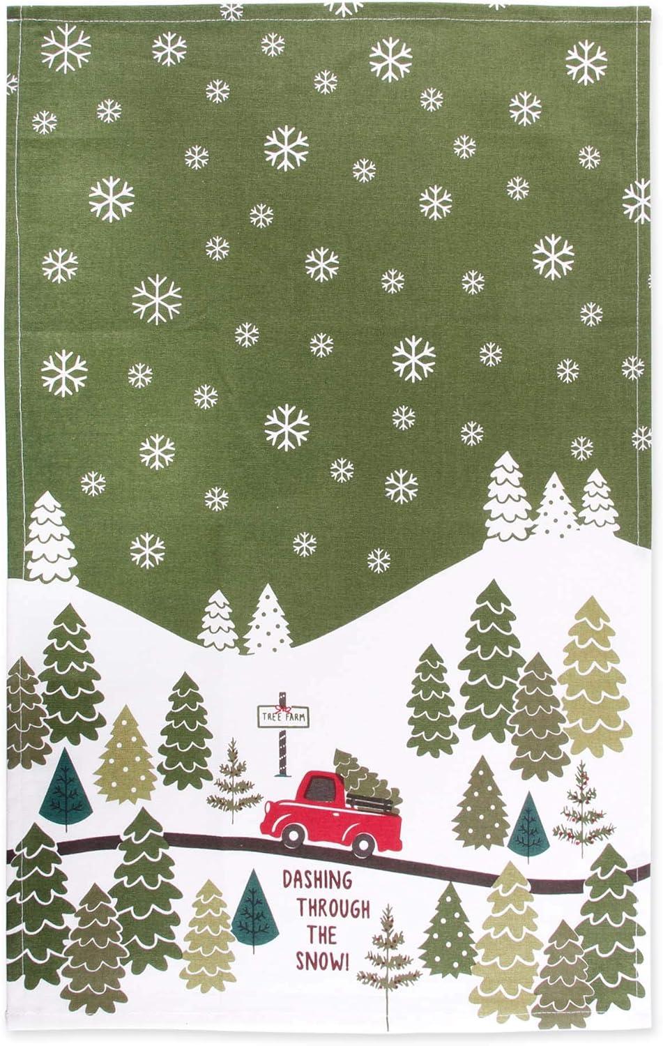 imageDII Christmas Fun Collection Printed Dishtowel Set 18x28 North Pole 3 PieceTree Farm