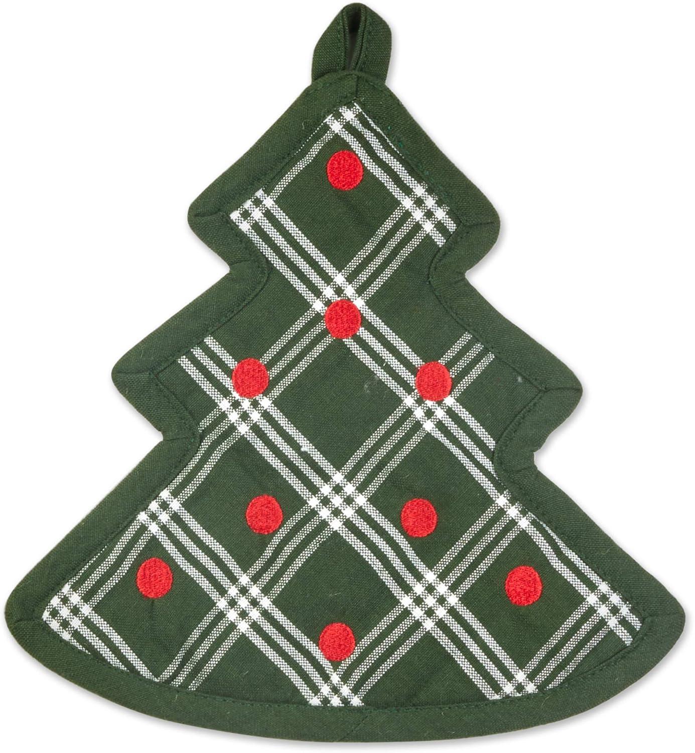 imageDII Christmas Kitchen Accessories ampamp Dcor Gift Set Pot Holder ampamp Dish Towels O Christmas Tree 3 PieceO Christmas Tree