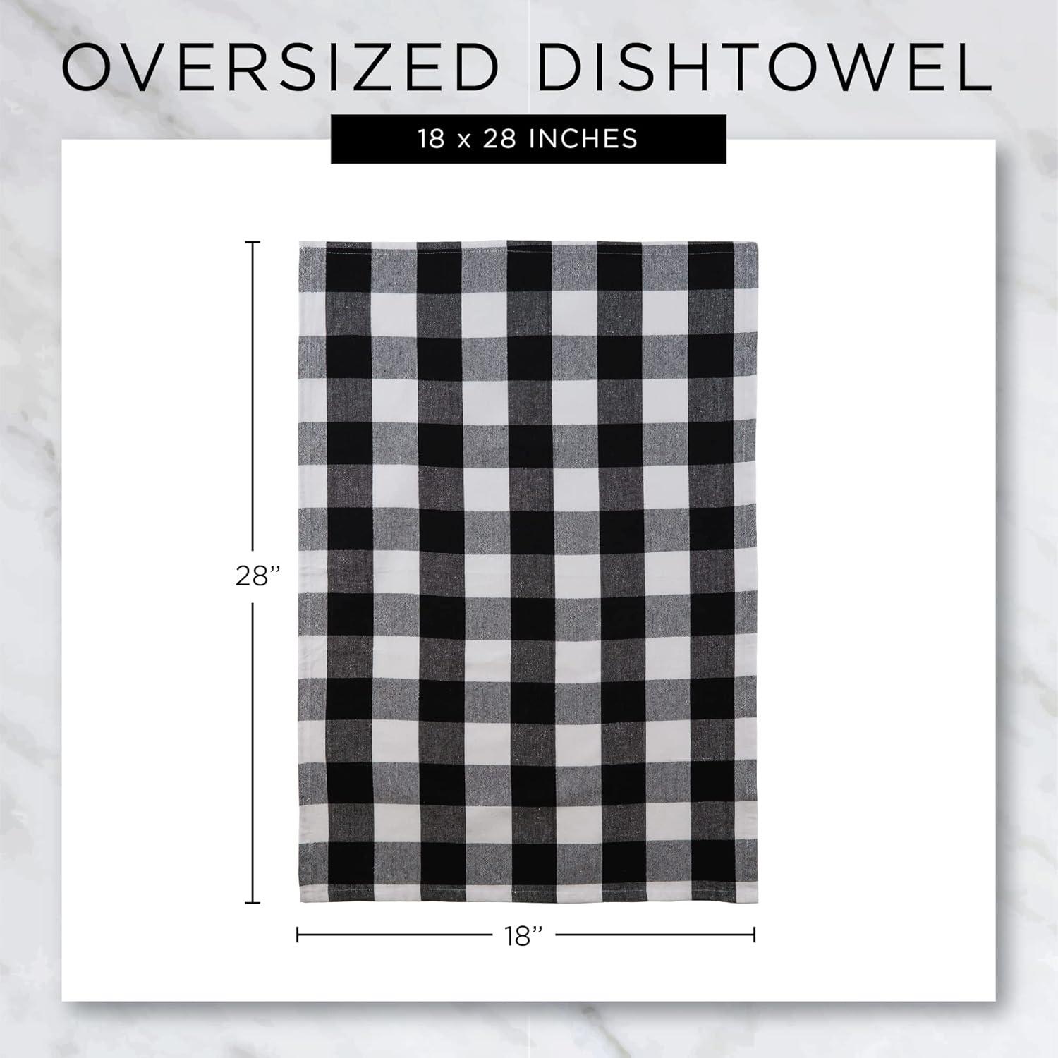 imageDII Fall Basics Kitchen Dishtowel Collection Printed ampamp Plaid Fall Dish Towel Set 18x28 Be Thankful Plaid 2 CountBe Thankful Plaid