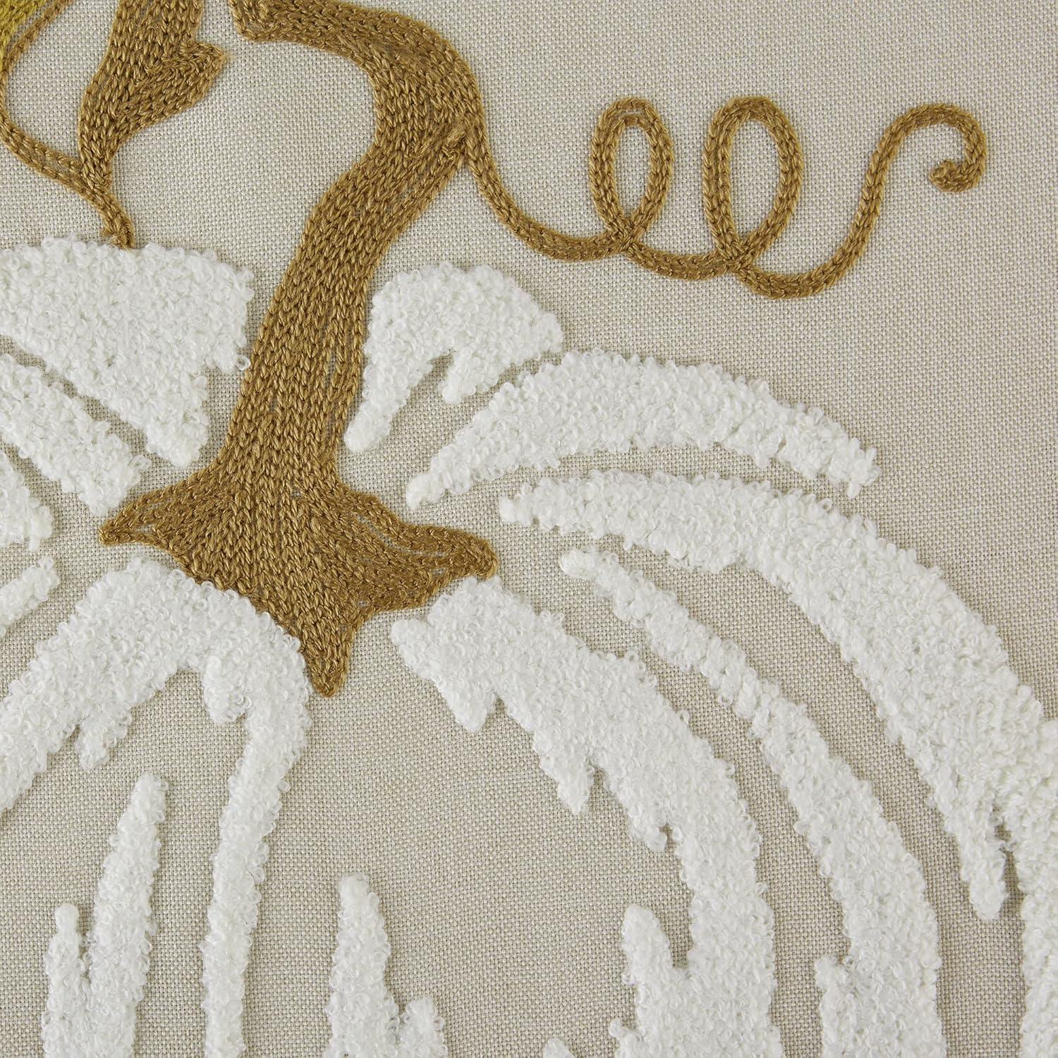 imageDII Fall Table Dcor Embroidered Tabletop for Thanksgiving Dining Table Runner 14x70 White PumpkinWhite Pumpkin
