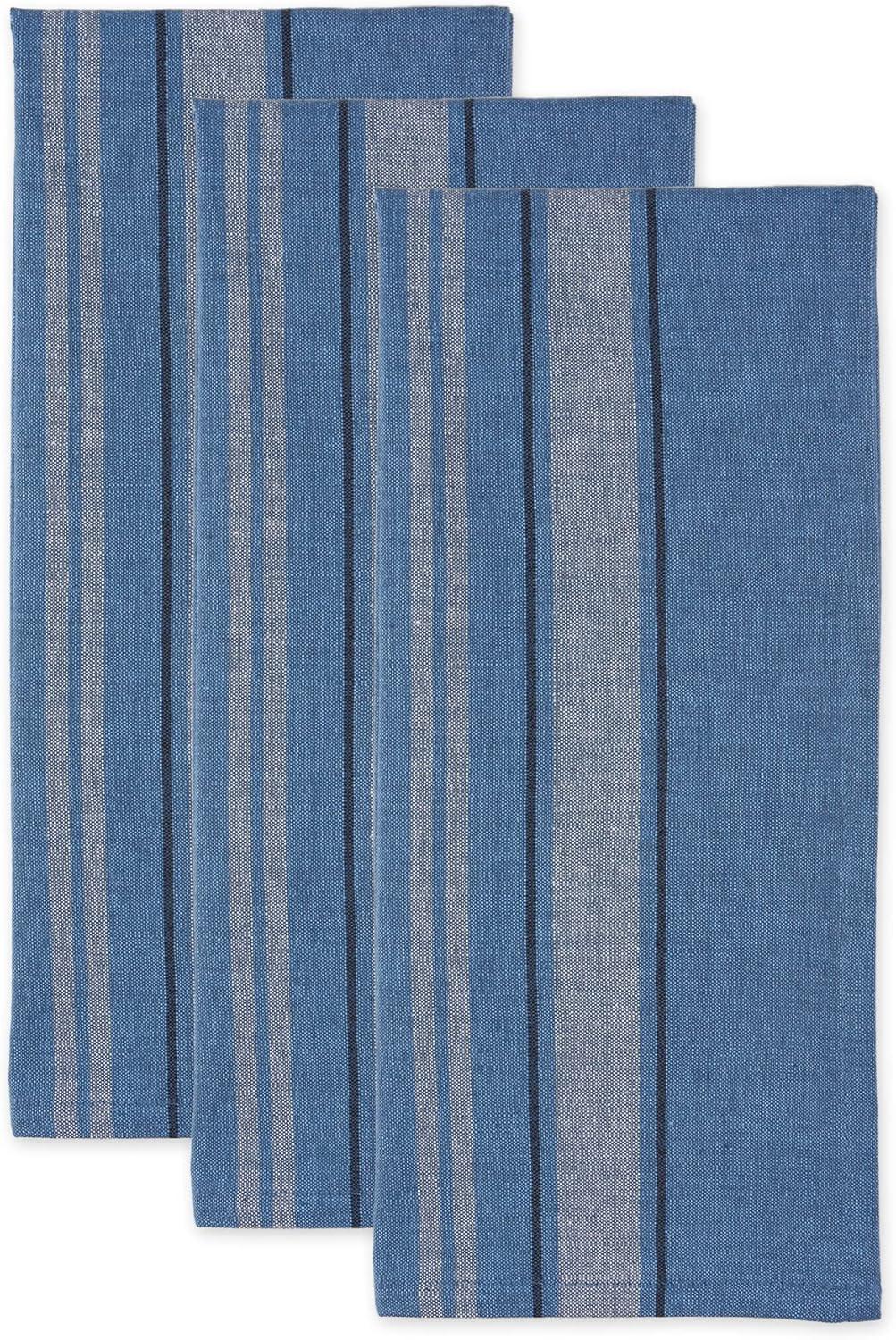 imageDII French Stripe Dishtowels Kitchen Collection 20 x 30 Set of 3 Chambray BlueChambray Blue