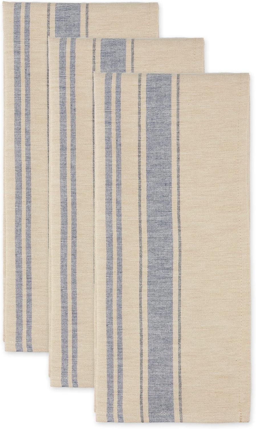 imageDII French Stripe Dishtowels Kitchen Collection 20 x 30 Set of 3 Chambray BlueNautical Blue
