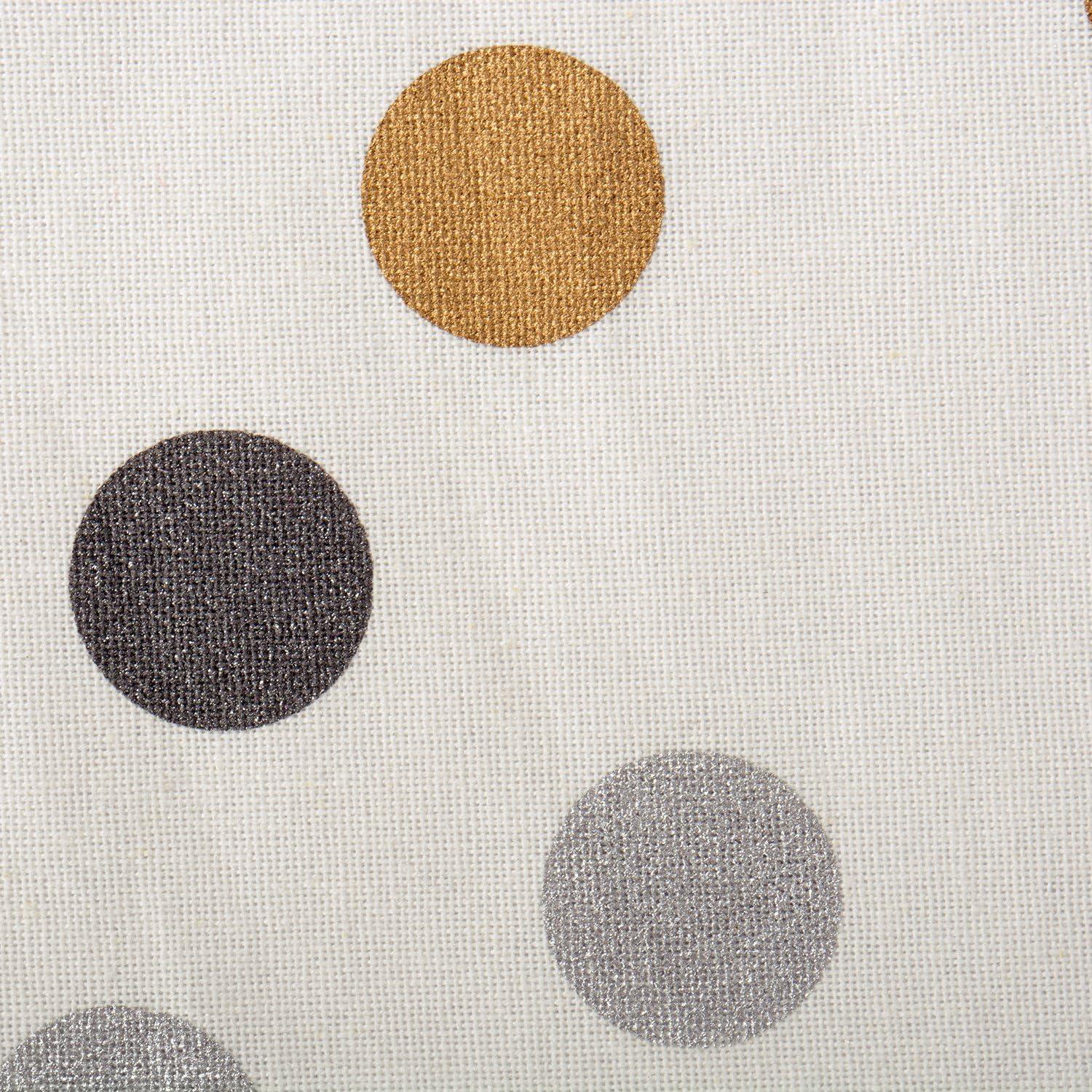 imageDII Holiday Dining Table Linen Metallic Fabric Kitchen Dcor Christmas Tablecloth 60x84 Silver Holiday CollageSilver  Gold Polka Dot Confetti