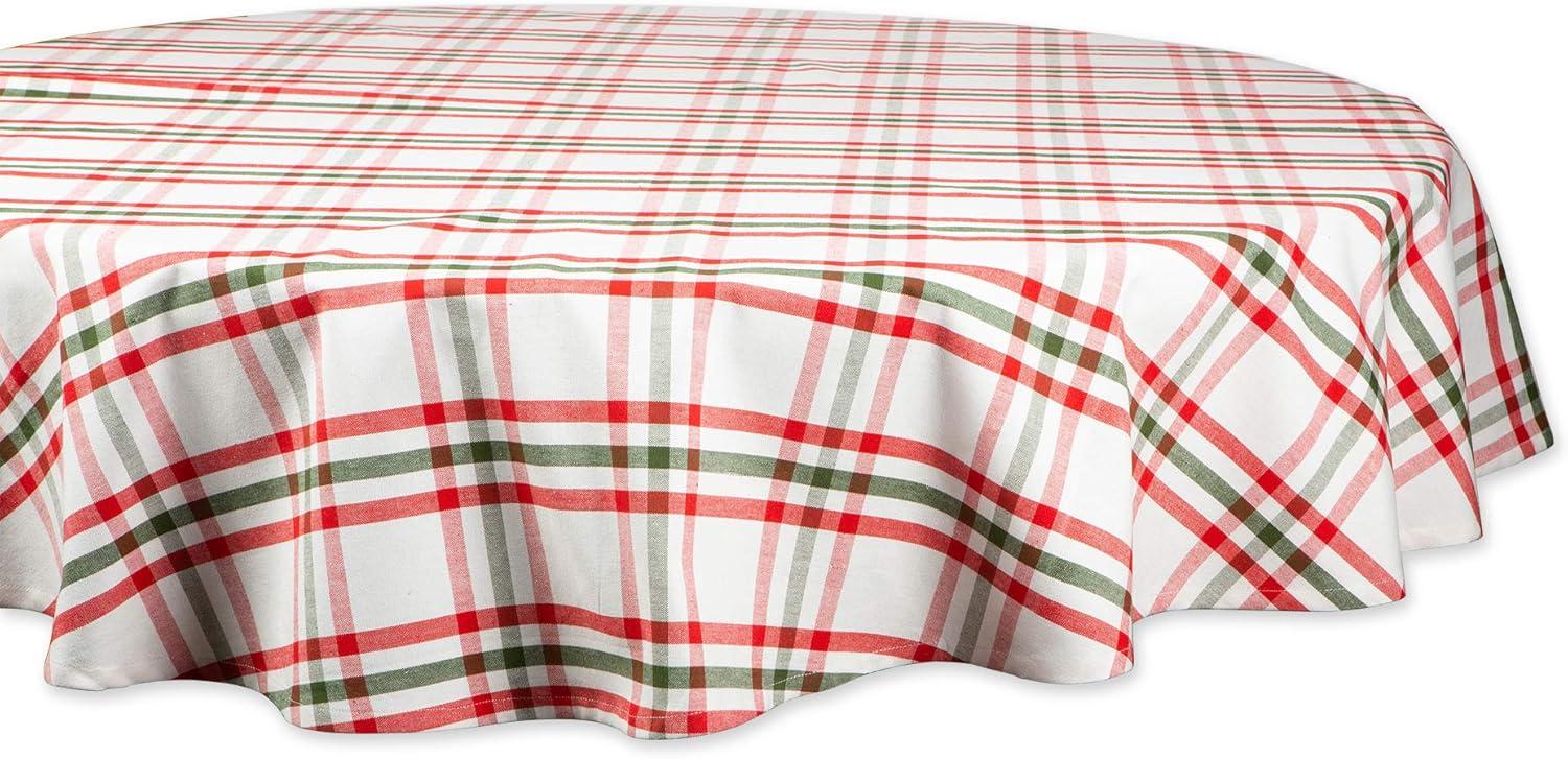 imageDII Jolly Christmas Tree Collection Holiday Table ampamp Kitchen Dcor Tablecloth 60x84 Christmas PlaidChristmas Plaid
