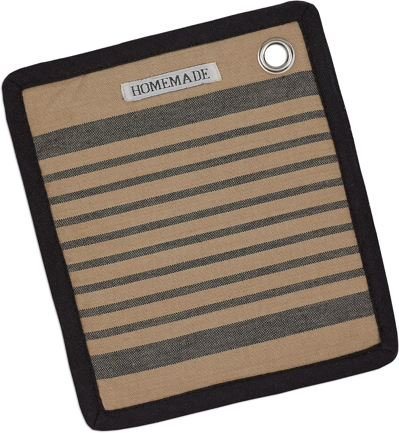 imageDII Kitchen Gift Set Collection Pot Holder ampamp 3 Dish Towels Fresh Herbs 4 PieceButcher Block Stripe