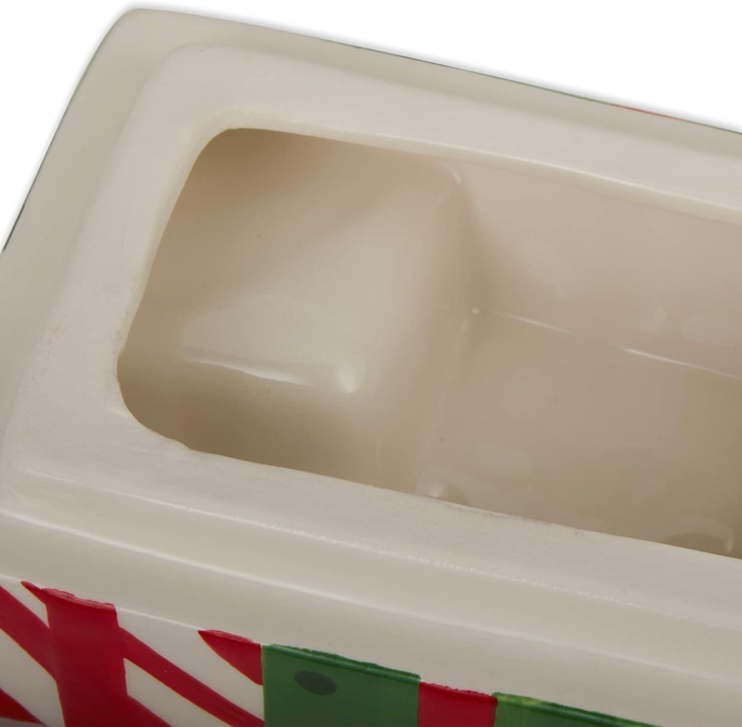 imageDII Seasonal Holiday Baking Collection Decorative Kitchen Servewrucke 105x6x65 Red Christmas Truck Cookie Jar