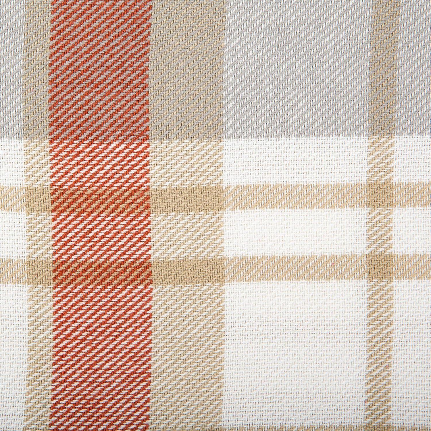 imageDII Thankful Autumn Collection Fall Tabletop Decoration Reversible Placemat Set 13x19 Falls Bounty 4 PieceCozy Picnic Plaid
