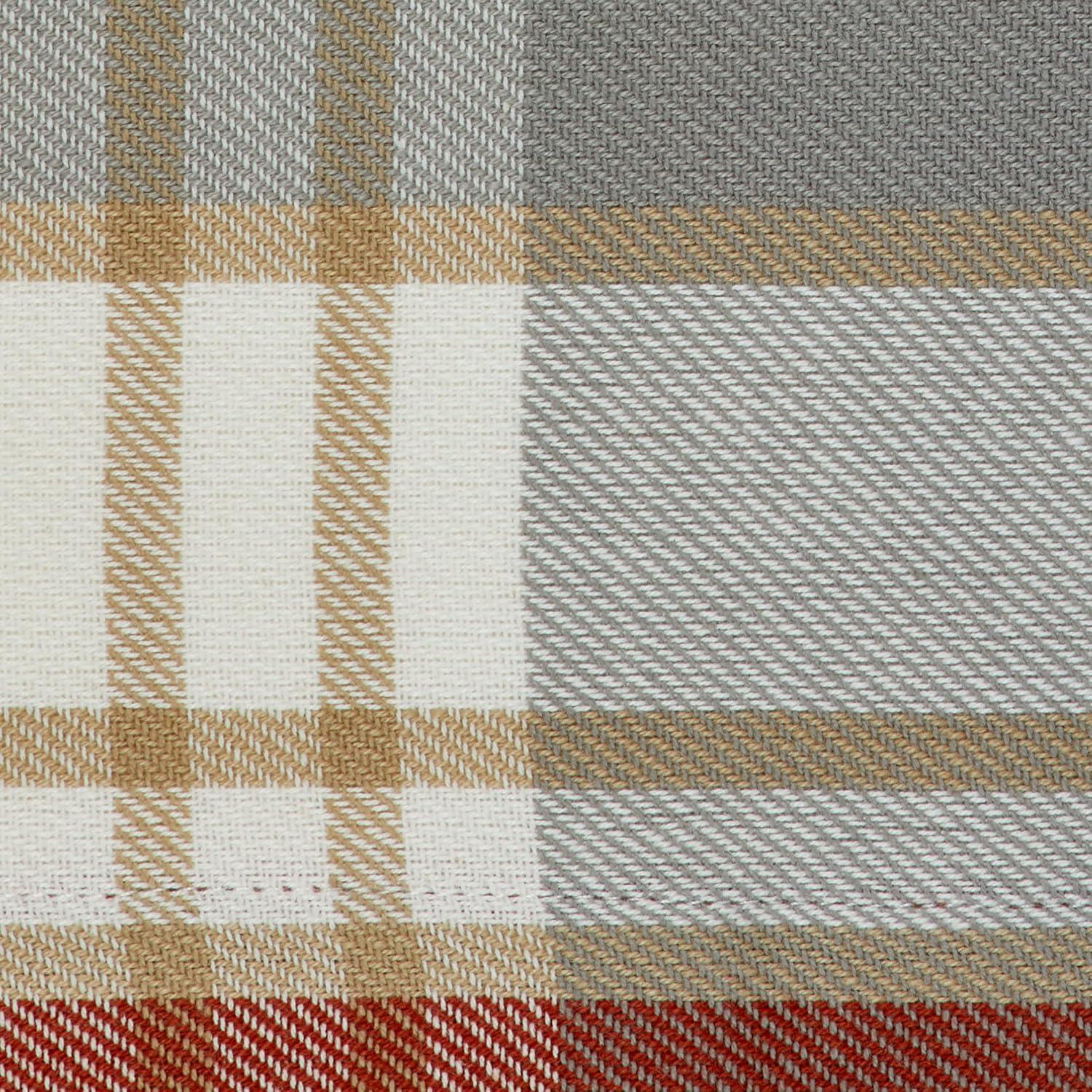 imageDII Thankful Autumn Collection Fall Tabletop Decoration Reversible Placemat Set 13x19 Falls Bounty 4 PieceCozy Picnic Plaid