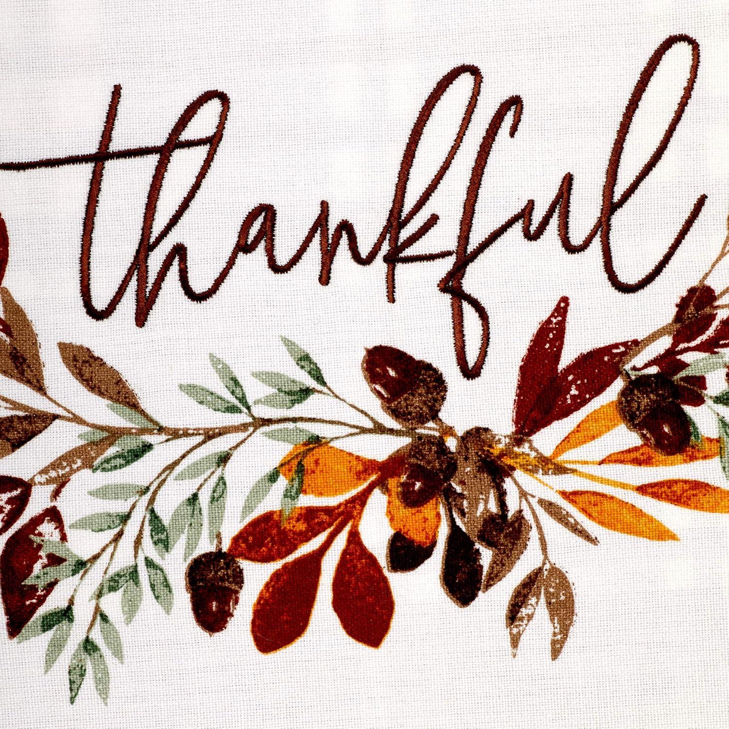imageDII Thankful Autumn Collection Fall Tabletop Decoration Reversible Placemat Set 13x19 Falls Bounty 4 PieceFalls Bounty