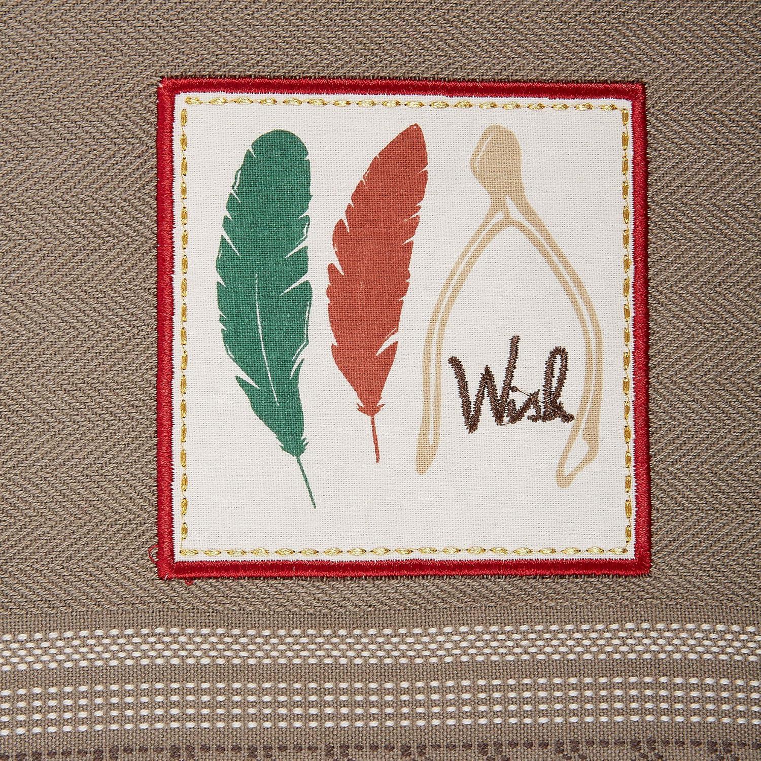 imageDII Thanksgiving Fall Kitchen Towels Collection Decorative Embellished Dish Towel Set 18x28 Falling Leaves 2 CountFalling Leaves