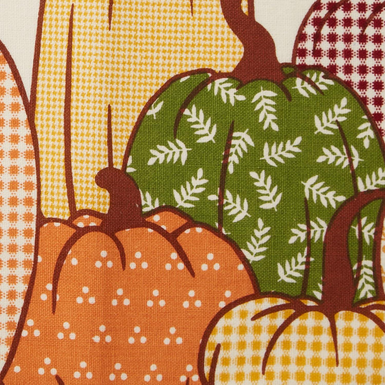 imageDII Thanksgiving Fall Kitchen Towels Collection Decorative Embellished Dish Towel Set 18x28 Falling Leaves 2 CountSunflowers  Pumpkins  Pie