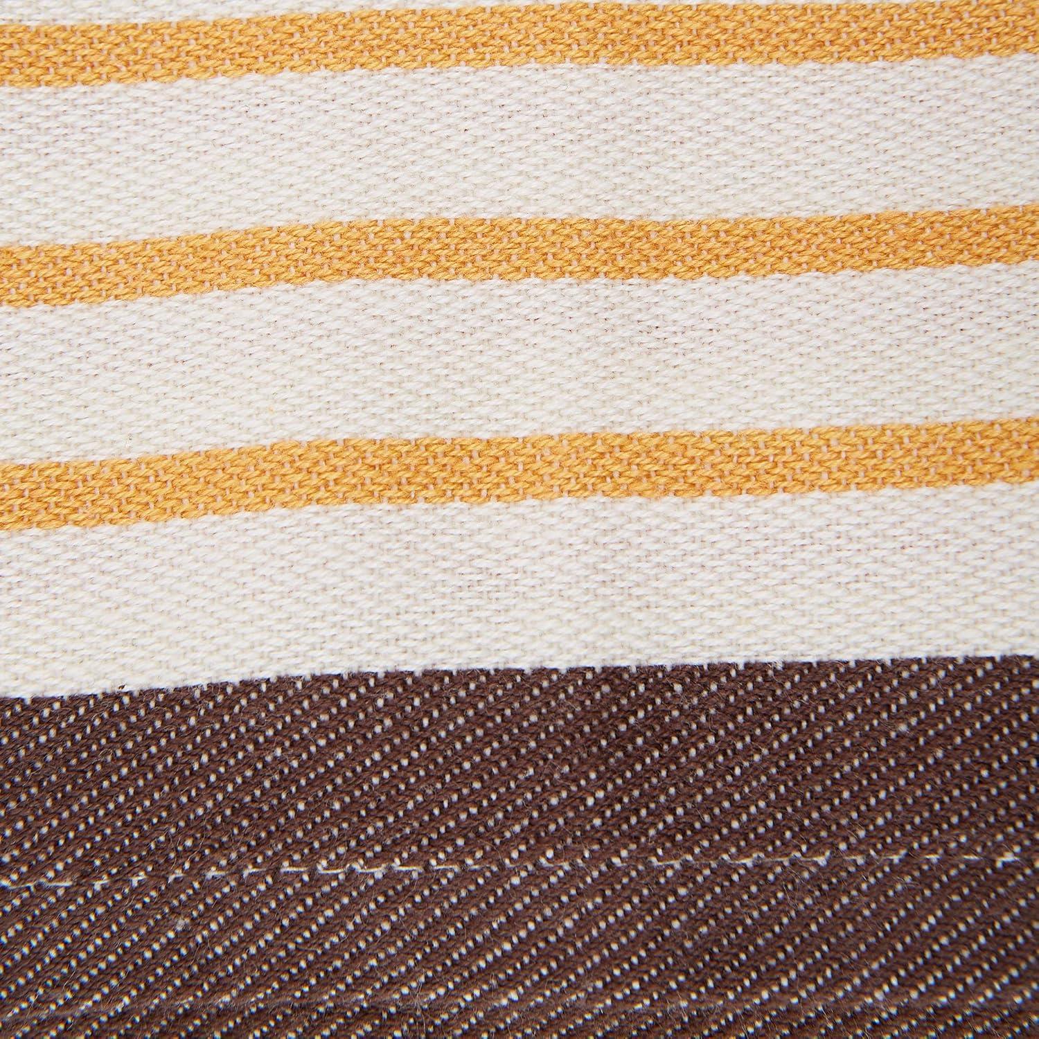imageDII Thanksgiving Fall Kitchen Towels Collection Decorative Embellished Dish Towel Set 18x28 Wishes 2 CountHarvest Stripe