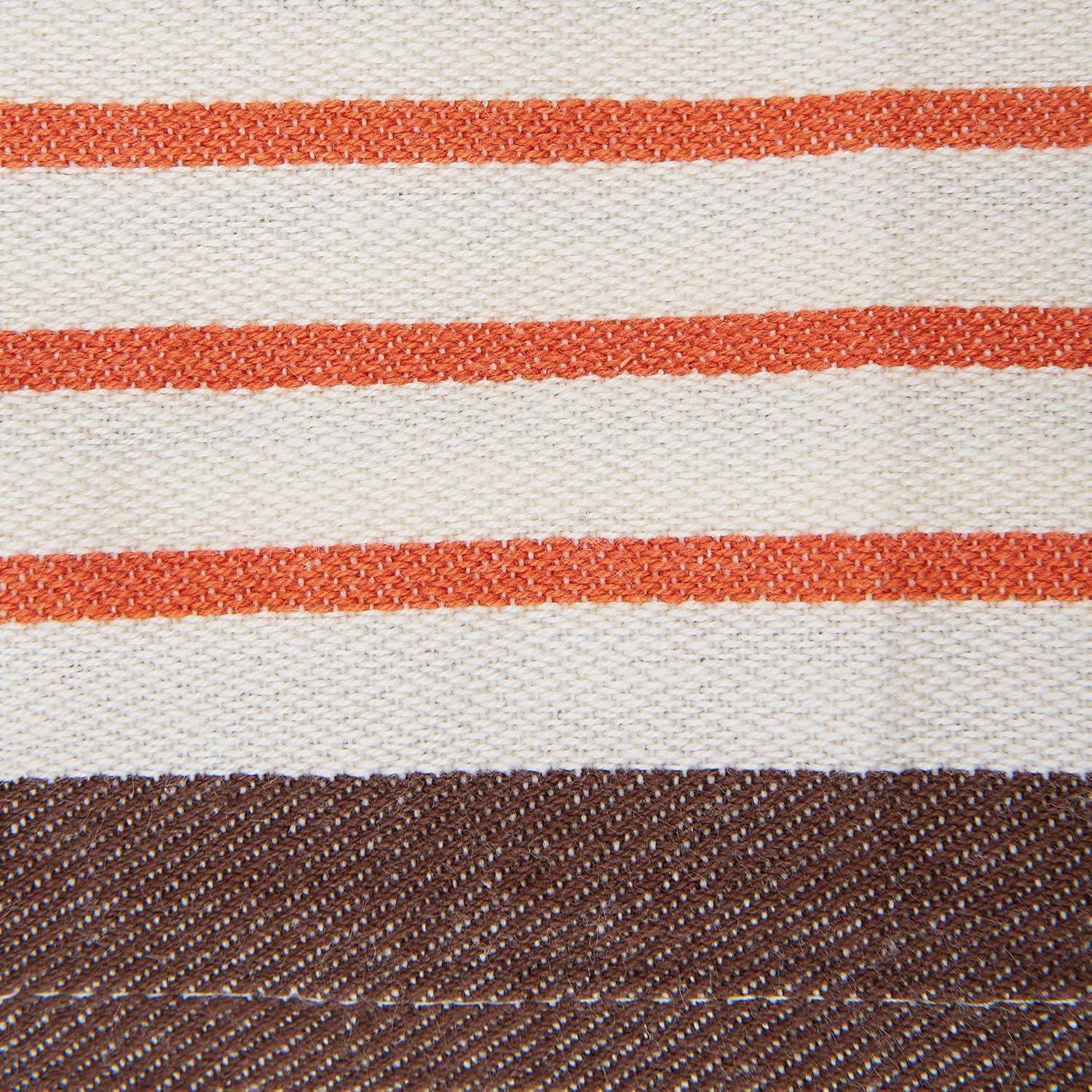 imageDII Thanksgiving Fall Kitchen Towels Collection Decorative Embellished Dish Towel Set 18x28 Wishes 2 CountHarvest Stripe