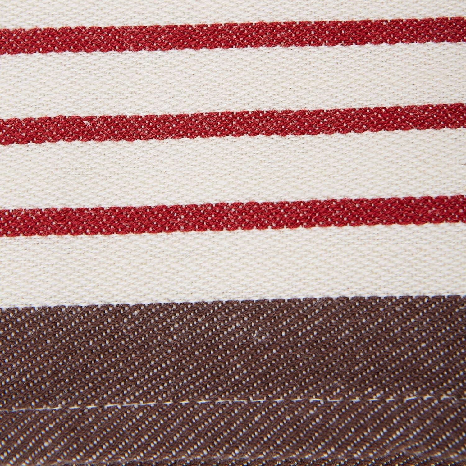 imageDII Thanksgiving Fall Kitchen Towels Collection Decorative Embellished Dish Towel Set 18x28 Wishes 2 CountHarvest Stripe