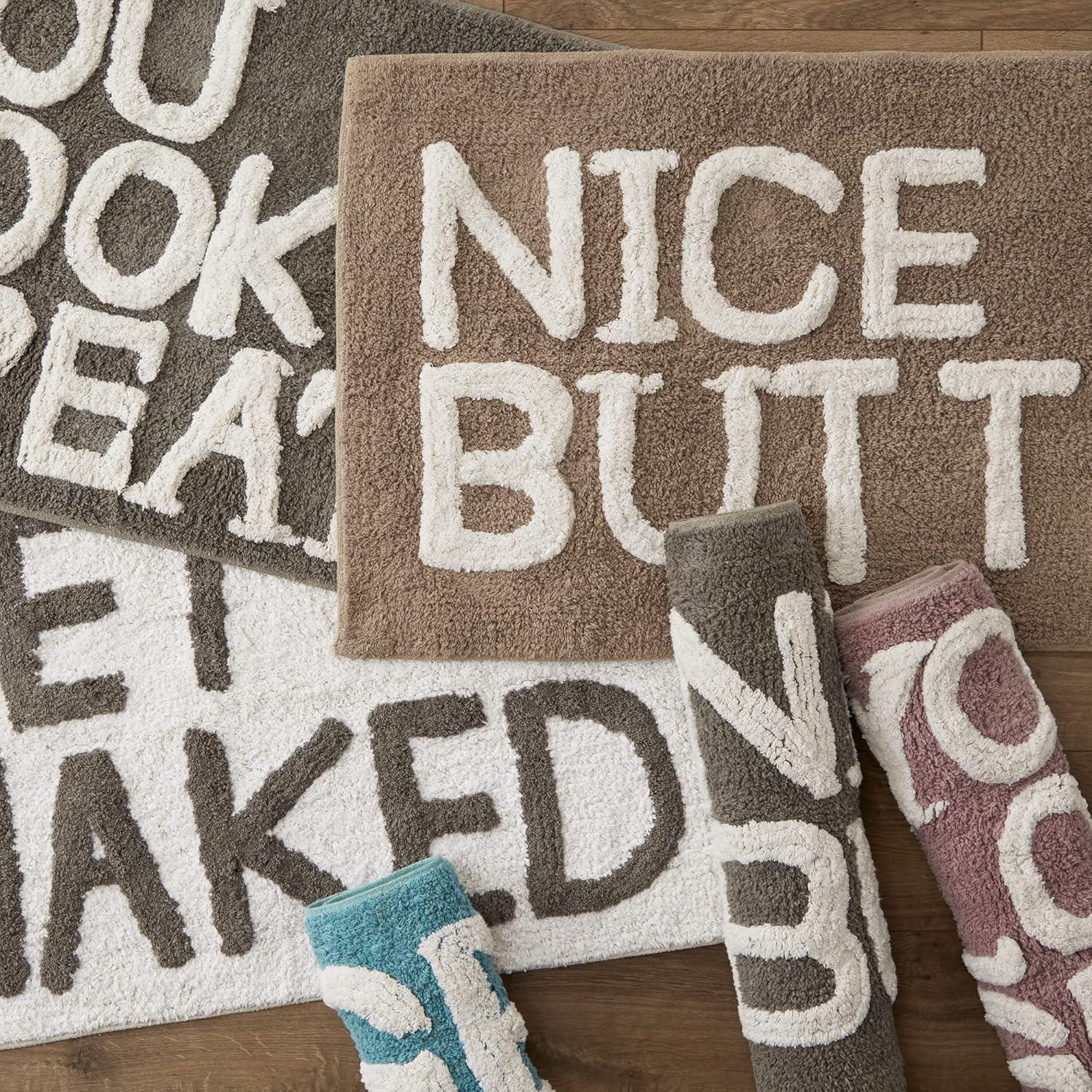 imageDII Tufted ShowerBath Mat Soft Absorbent Bathroom Rug Plush ampamp Machine Washable 20x31Inches Gray Nice ButtMauve  You Look Great