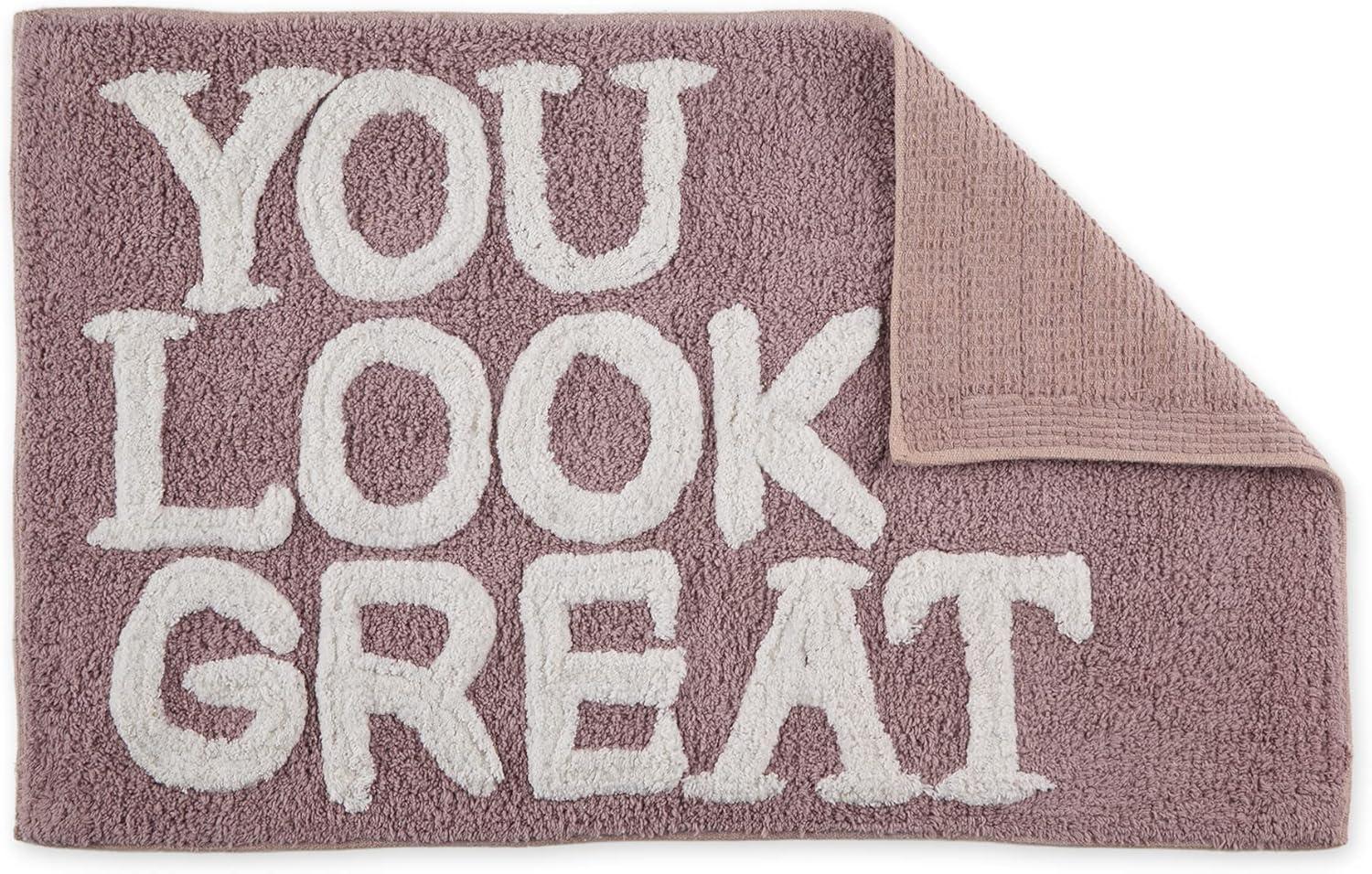 imageDII Tufted ShowerBath Mat Soft Absorbent Bathroom Rug Plush ampamp Machine Washable 20x31Inches Gray Nice ButtMauve  You Look Great