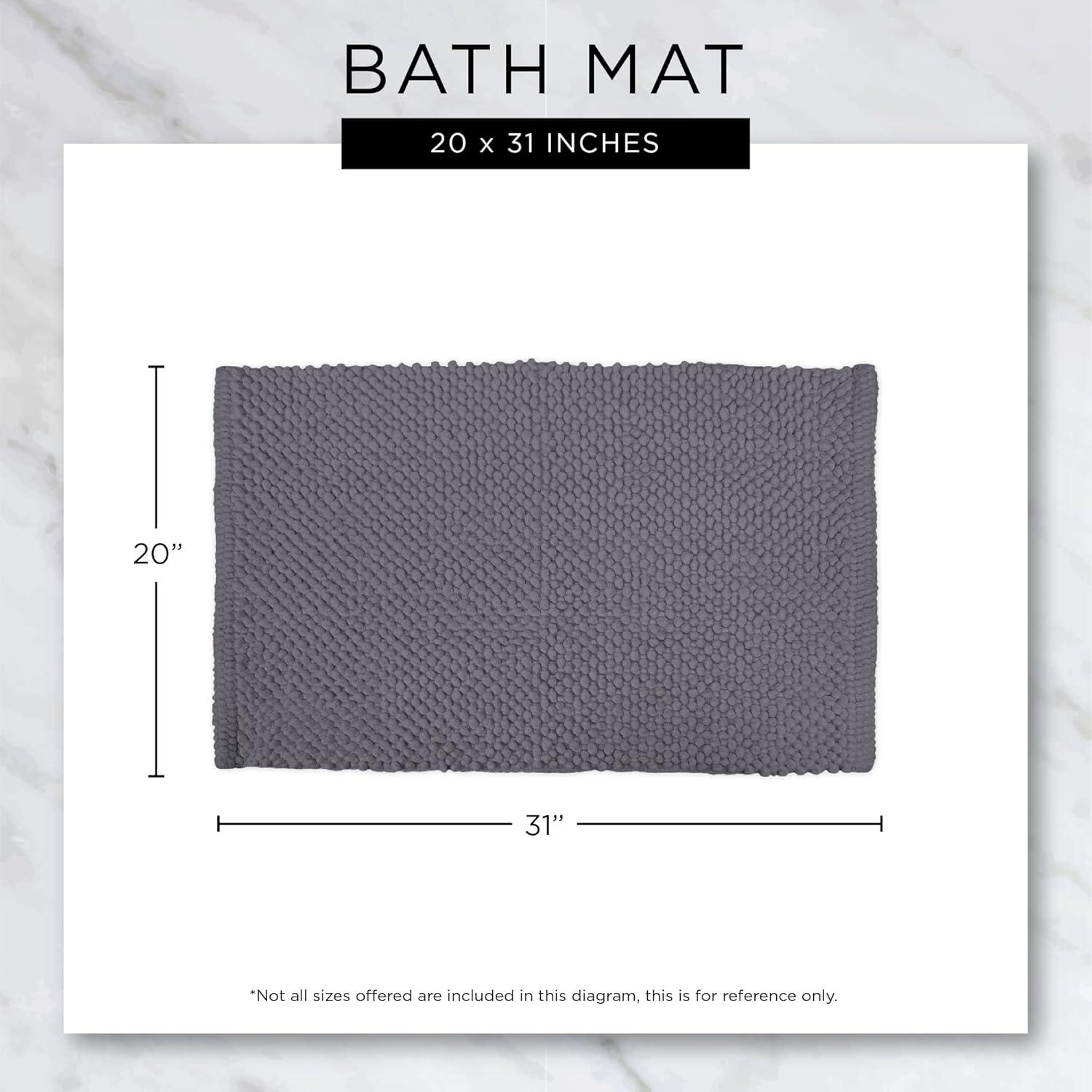imageDII Tufted ShowerBath Mat Soft Absorbent Bathroom Rug Plush ampamp Machine Washable 20x31Inches Gray Nice ButtMauve  You Look Great