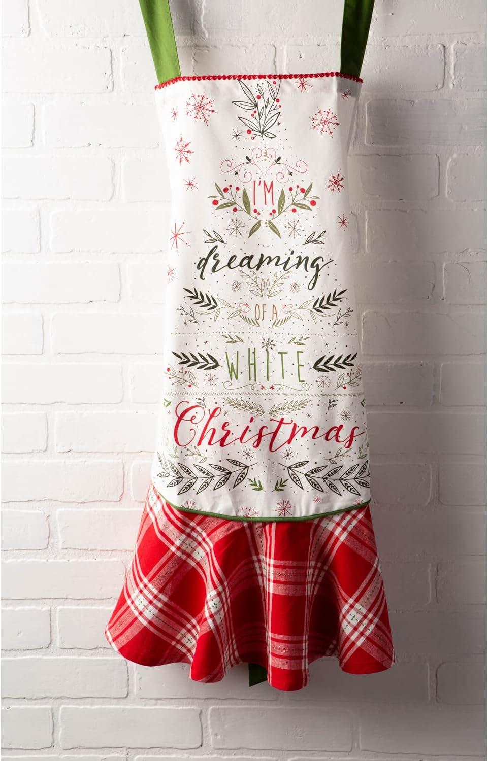 imageDII Womens Christmas Kitchen Apron Adjustable Adult Size for Cooking Baking Crafting ampamp EntertainingIm Dreaming