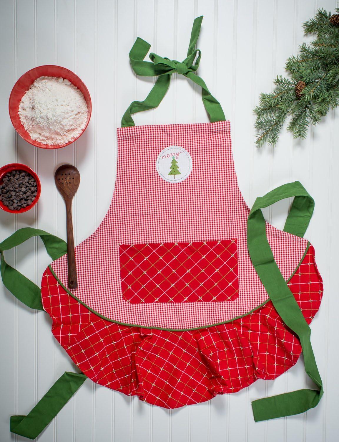 imageDII Womens Christmas Kitchen Apron Adjustable Adult Size for Cooking Baking Crafting ampamp EntertainingMerry Tree