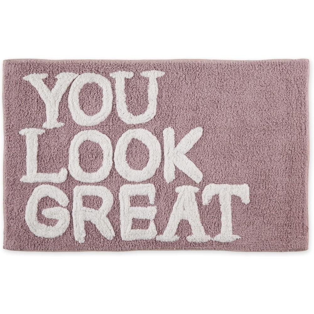 imageDII Tufted ShowerBath Mat Soft Absorbent Bathroom Rug Plush ampamp Machine Washable 20x31Inches Gray Nice ButtMauve  You Look Great