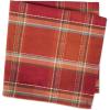 imageDII Autumn Pumpkin Spice Kitchen Collection FallThanksgiving Cotton Table Dcor Tablecloth 70quot Round Orange PlaidOrange Plaid