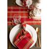 imageDII Autumn Pumpkin Spice Kitchen Collection FallThanksgiving Cotton Table Dcor Tablecloth 70quot Round Orange PlaidOrange Plaid