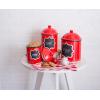 imageDII Ceramic Farmhouse Chic PolkaDot Kitchen CanisterContainer Organize Your Kitchen Countertops Cupboards or Pantry Small RedRed