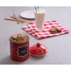 imageDII Ceramic Farmhouse Chic PolkaDot Kitchen CanisterContainer Organize Your Kitchen Countertops Cupboards or Pantry Small RedRed
