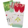 imageDII Christmas Fun Collection Printed Dishtowel Set 18x28 North Pole 3 PieceWinter Wishes