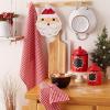 imageDII Christmas Kitchen Accessories ampamp Dcor Gift Set Pot Holder ampamp Dish Towels O Christmas Tree 3 PieceJolly Santa