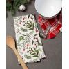 imageDII Christmas Kitchen Towel Set Floral Tea Towels for Baking Cleaning Entertainment ampamp Cooking 18x28 Woodland Holiday 2 PieceBoughs of Holly