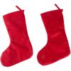 imageDII Decorative Christmas Family Stocking Set Holiday Dcor with Hanging Loop 20x7 Farmhouse Buffalo Check Red ampamp Black 2 PieceSantas Belt
