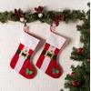 imageDII Decorative Christmas Family Stocking Set Holiday Dcor with Hanging Loop 20x7 Farmhouse Buffalo Check Red ampamp Black 2 PieceSantas Belt