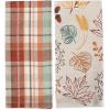 imageDII Fall Basics Kitchen Dishtowel Collection Printed ampamp Plaid Fall Dish Towel Set 18x28 Be Thankful Plaid 2 CountAutumn Leaves