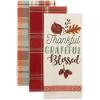 imageDII Fall Basics Kitchen Dishtowel Collection Printed ampamp Plaid Fall Dish Towel Set 18x28 Be Thankful Plaid 2 CountBlessed