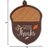 imageDII Fall Kitchen Dcor Collection Dish Towel ampamp Potholder Hostess Gift Set Pumpkin Lady 3 PieceGive Thanks