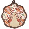 imageDII Fall Kitchen Dcor Collection Dish Towel ampamp Potholder Hostess Gift Set Pumpkin Lady 3 PieceGobble TurkeyPlaid