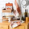 imageDII Fall Kitchen Dcor Collection Dish Towel ampamp Potholder Hostess Gift Set Pumpkin Lady 3 PiecePumpkin Patch