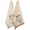 imageDII Fall Kitchen Towels for Kitchen Decorative Cotton Dish Towel Set 18x28 Grateful Heart 2 CountGrateful Heart