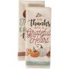 imageDII Fall Kitchen Towels for Kitchen Decorative Cotton Dish Towel Set 18x28 Grateful Heart 2 CountGrateful Heart