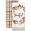 imageDII Fall Kitchen Towels for Kitchen Decorative Cotton Dish Towel Set 18x28 Grateful Heart 2 CountThankful Autumn