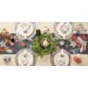 imageDII Fall Table Dcor Embroidered Tabletop for Thanksgiving Dining Table Runner 14x70 White PumpkinAutumn Leaves
