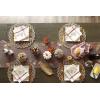 imageDII Fall Table Dcor Embroidered Tabletop for Thanksgiving Dining Table Runner 14x70 White PumpkinShimmering Leaves