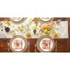 imageDII Fall Table Dcor Embroidered Tabletop for Thanksgiving Dining Table Runner 14x70 White PumpkinWhite Pumpkin