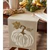 imageDII Fall Table Dcor Embroidered Tabletop for Thanksgiving Dining Table Runner 14x70 White PumpkinWhite Pumpkin