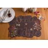 imageDII Fall Table Decorations Thanksgiving Placemat Set 14x19 Embroidered Turkey 4 CountEmbroidered Gobble Gobble