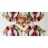 imageDII Fall Table Decorations Thanksgiving Placemat Set 14x19 Embroidered Turkey 4 CountEmbroidered Turkey